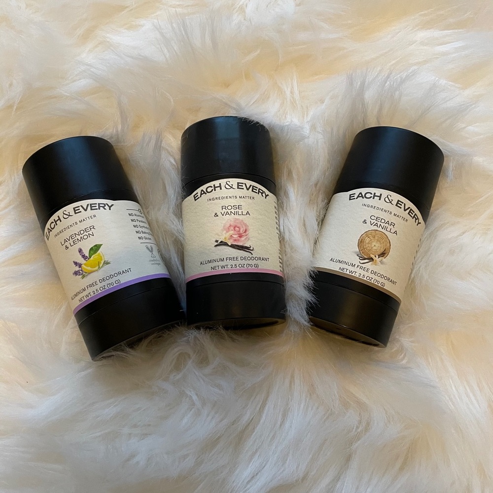 Each & Every Natural deodorant